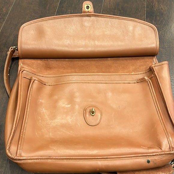 COACH Vintage ‘96 Beekman Briefcase/Laptop Bag Brown Gold - Picture 9 of 16